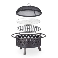 Feuerschale In Bronze - (H)53 X Ø 76 Cm -Heimische Küche relaxdays feuerschale in bronze h 53 x o 76 cm 5