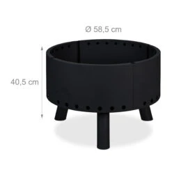 Feuerschale in Schwarz - Ø 58,5 Cm 13 Feuerschale in Schwarz - Ø 58,5 Cm -Heimische Küche relaxdays feuerschale in schwarz o 58 5 cm 3