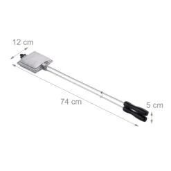 Sandwicheisen In Silber -Heimische Küche relaxdays sandwicheisen in silber 3