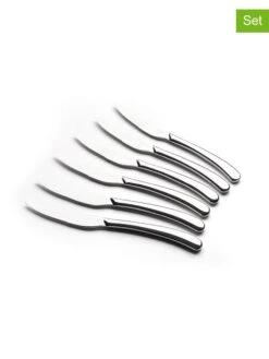 6er-Set: Steakmesser In Silber