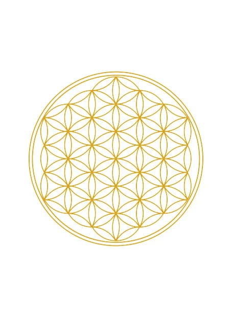 Trinkflasche "Flower Of Life" In Gold - 600ml 3 Trinkflasche "Flower Of Life" In Gold - 600ml – Bild 2