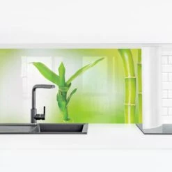 Küchenrückwand - Grüner Bambus In Grün