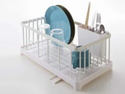 Yamazaki Geschirr Abtropfgestell Tower 42x17x23cm In Weiß -Heimische Küche yamazaki geschirr abtropfgestell tower 42x17x23cm in weiss 3